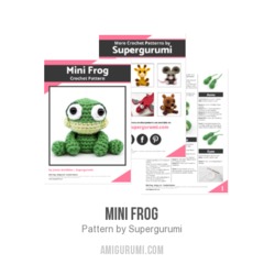 Mini Frog amigurumi pattern by Supergurumi