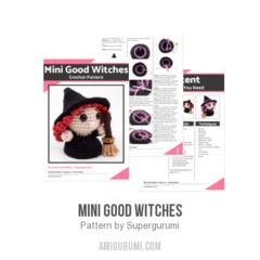 Mini Good Witches amigurumi pattern by Supergurumi