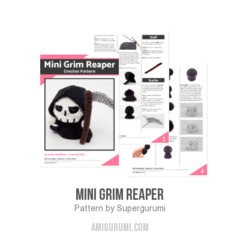 Mini Grim Reaper amigurumi pattern by Supergurumi