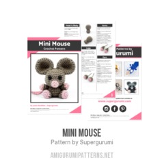 Mini Mouse amigurumi pattern by Supergurumi