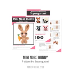 Mini Noso Bunny amigurumi pattern by Supergurumi