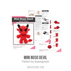 Mini Noso Devil amigurumi pattern by Supergurumi