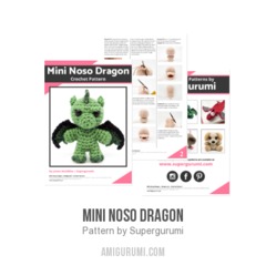 Mini Noso Dragon amigurumi pattern by Supergurumi
