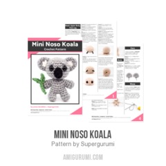 Mini Noso Koala amigurumi pattern by Supergurumi