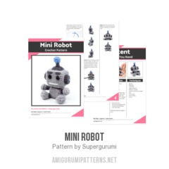 Mini Robot amigurumi pattern by Supergurumi