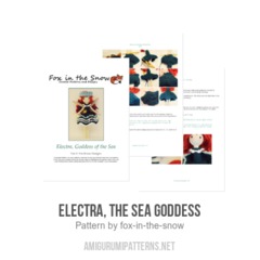 Electra, the Sea Goddess amigurumi pattern by Fox in the snow designs
