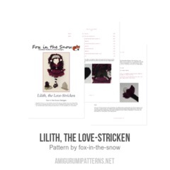 Lilith, the Love-Stricken amigurumi pattern by Fox in the snow designs