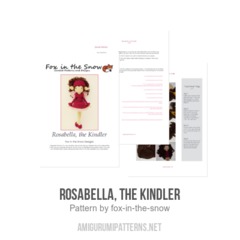 Rosabella, the Kindler amigurumi pattern by Fox in the snow designs