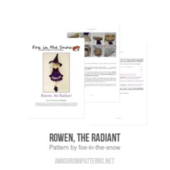 Rowen, the Radiant amigurumi pattern by Fox in the snow designs