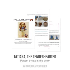 Tatiana, the Tenderhearted amigurumi pattern by Fox in the snow designs