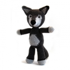 Boris the Wolf amigurumi pattern by YukiYarn Designs