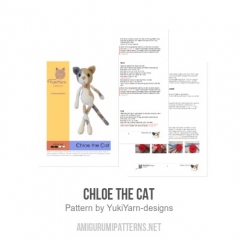 Chloe the Cat amigurumi pattern by YukiYarn Designs