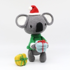 Alfie the Christmas Koala amigurumi pattern by Hello Yellow Yarn