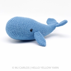 Barney Whale and Nina Narwhal amigurumi pattern by Hello Yellow Yarn
