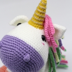 Charmy the Unicorn amigurumi pattern by Hello Yellow Yarn