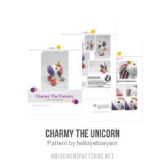 Charmy the Unicorn amigurumi pattern by Hello Yellow Yarn