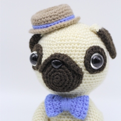 Pugster Pup amigurumi pattern by Hello Yellow Yarn