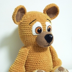 Bear Barney amigurumi by SKatieDes