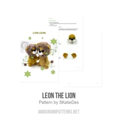 Leon the Lion amigurumi pattern by SKatieDes