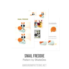 Snail Freddie amigurumi pattern by SKatieDes