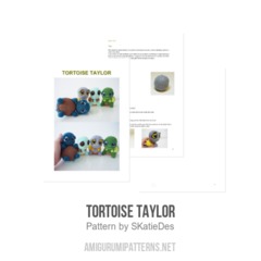 Tortoise Taylor amigurumi pattern by SKatieDes