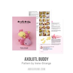 Axolotl Buddy amigurumi pattern by Irene Strange