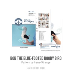 Bob The Blue-Footed Booby Bird amigurumi pattern by Irene Strange