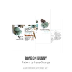 Bonbon Bunny amigurumi pattern by Irene Strange
