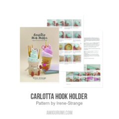 Carlotta Hook Holder  amigurumi pattern by Irene Strange