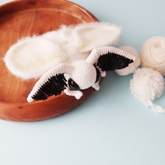 Delilah The Poodle Moth  amigurumi pattern by Irene Strange