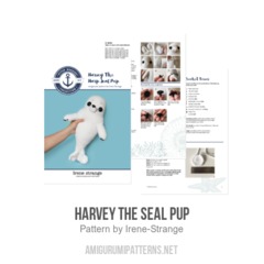 Harvey The Seal Pup amigurumi pattern by Irene Strange