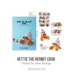 Hettie The Hermit Crab  amigurumi pattern by Irene Strange