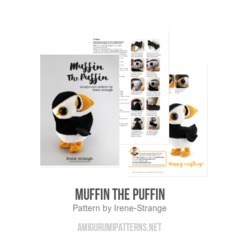 Muffin The Puffin amigurumi pattern by Irene Strange