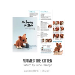 Nutmeg the Kitten amigurumi pattern by Irene Strange