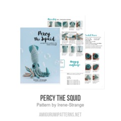 Percy The Squid amigurumi pattern by Irene Strange