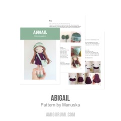 Abigail amigurumi pattern by Manuska