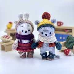 Amigurumi Advent - Christmas Bunny & Mouse amigurumi pattern by Manuska