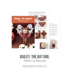 Bailey, the bat girl  amigurumi pattern by Manuska