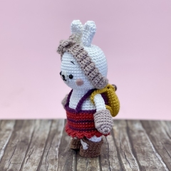 Emily the dress-up bunny amigurumi by Manuska