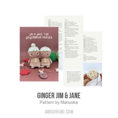 Ginger Jim & Jane amigurumi pattern by Manuska