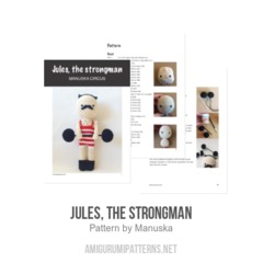 Jules, the Strongman amigurumi pattern by Manuska