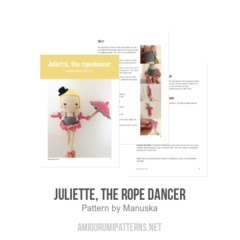 Juliette, the rope dancer amigurumi pattern by Manuska