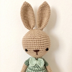 Marcel the bunny amigurumi pattern by Manuska