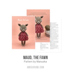 Maud, the fawn amigurumi pattern by Manuska