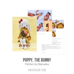 Poppy, the bunny amigurumi pattern by Manuska