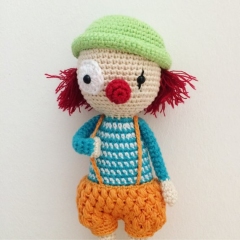 Sebastian, the clown  amigurumi pattern by Manuska