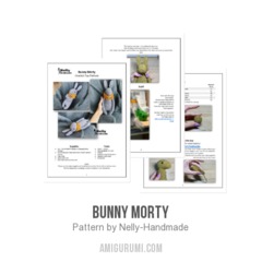 Bunny Morty amigurumi pattern by Nelly Handmade