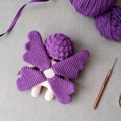 Butterfly Sleepy Doll amigurumi pattern by Nelly Handmade