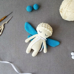 Dragonfly Sleepy Doll amigurumi by Nelly Handmade