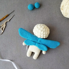 Dragonfly Sleepy Doll amigurumi pattern by Nelly Handmade